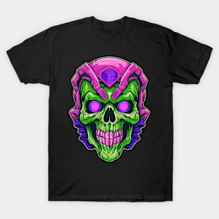 Monster Alien Retro Skull T-Shirt